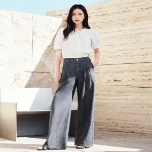 셀렙샵에디션 2080649781 데님 와이드팬츠 26SS 린넨블렌디드 초경량 투턱 D long 5cm 6266700