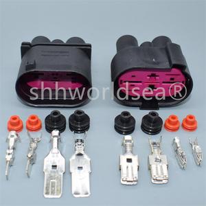호환 4 핀 자동 배선 센서 커넥터 VW Passat Tiguan Golf Skoda For Audi 1J 용 팬 소켓 0906444 1J 0906234 1J09064