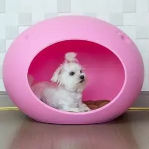 강아지 텐트 하우스 반려견 개집 애견 고양이 핑크