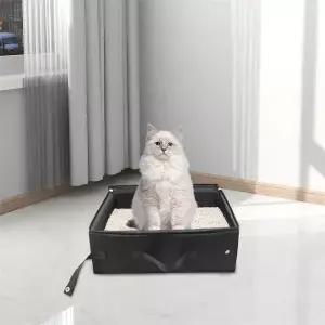 야외용 접이식 고양이 화장실 휴대용 접이식 여행용 애완동워터 침대 애완동워터 변기 트레이 목욕통 고양