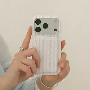 메이드모먼 botanical stripe 디자인 맥세이프 카드슬롯