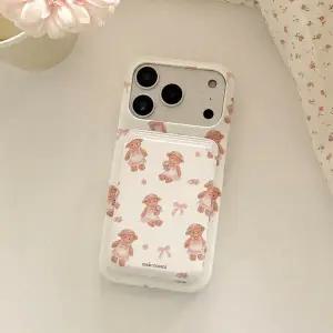 메이드모먼 blooming teddy 디자인 맥세이프 카드슬롯