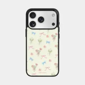 메이드모먼 heritage bloom 디자인 블랙 맥세이프 범퍼케이스
