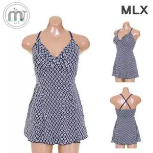 (MLX) 여자 비치웨어 물방울 도트패턴 원피스 수영복-DM_338