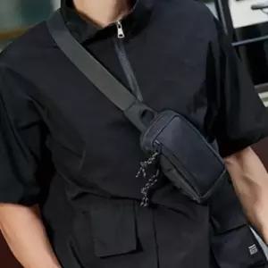(색상 블랙)작은 힙색 블랙 슬링백 미니 미니백 가방 크로스