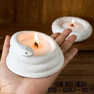 2026 최신 모델 3D 뱀 만들기 몰드 DIY 수제 둥근 돌 질감 실리콘 용기 (석고 레진 공예용)