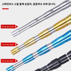 초강력 10미터 스테인리스 스틸 신축식 폴 고소 과일 수확용/밤나무 꽃망 조류 퇴치용