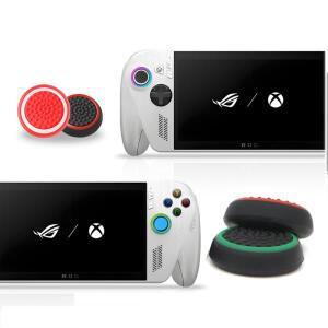 8개 실리콘   스틱 그립 캡 ROG XBOX 호환 호환 Ally X용 화이트 발광 조이스틱 커버