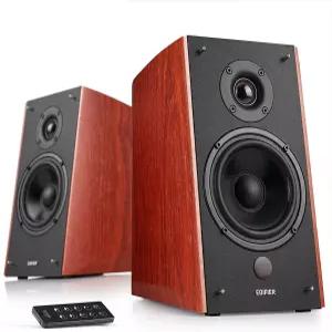 Edifier R2000DB 전원 블루투스 책장 스피커 - 근거리 스튜디오 모니터 광 입력 120와트 RMS(목재)