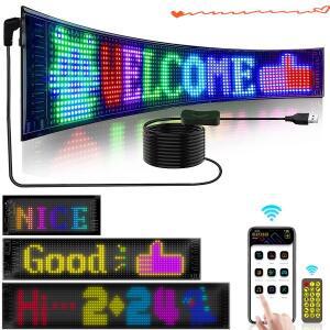 LED 매트릭스 픽셀 패널 USB 5V 유연한 주소 지정 가능 RGB 낙서 스크롤 텍스트 애니메이션 디스플레이 자