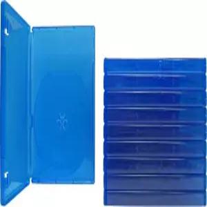 (10) 블루 게임 케이스 - PlayStation 4-1 디스크 용량 14mm VGBR14PS4BL과 호환됩니다