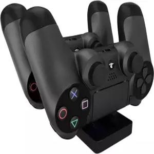 PS4 컨트롤러 충전기 메가드림 듀얼 충전 스테이션 도크 소니 플레이스테이션 4 / 슬림 프로용 고속