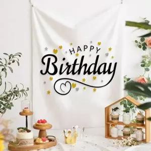 포토존 생일 파티 용품 꾸미기 생일 파티 장식 소품 생일걸이천