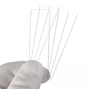파티킬 20x70mm 유리 줄무늬 판 4pcs 실험실 슬라이드 현미경 광학 투명 매끄러운 가장자리 균일 두께