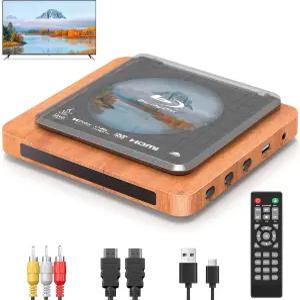 2025 HD 케이블 및 리모컨 돌비 오디오 080P 플레이어 A 모든 DVD(PAL) USB 레트로 디자인