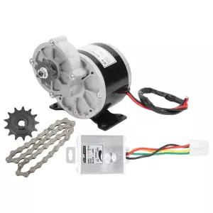 12V 전기 DC 모터 키트 250W 2950RPM 자전거 스피드 컨트롤러 38 섹션 체인 13개의 톱니 기어 포함