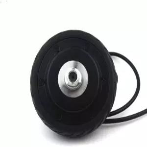 24V/36V 200W 5인치 스쿠터 모터 휠 솔리드 타이어 브러시리스 DC 기어리스 허브 홀 센서 36V 포함