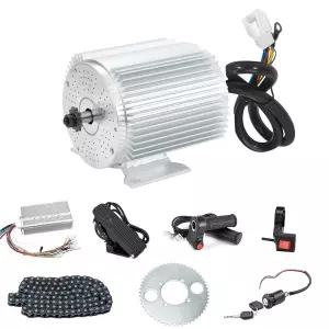 고속 브러시리스 DC 모터 키트 2000W 60V 전기 고카트 4250RPM 중형 E-스쿠터 더트 바이크 컨트롤러 페달