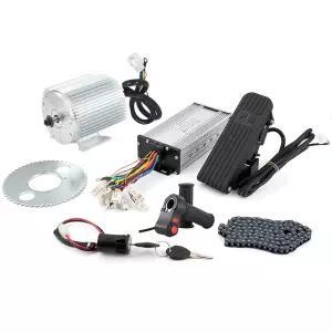 36V 전기 브러시리스 DC 모터 키트 1000W BLDC 미드 3100RPM 27.7A 30A 속도 컨트롤러 핸들바 트위스트