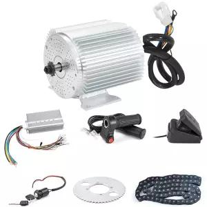 BLDC 72V 3000W 브러시리스 모터 키트 24 Mosfet 50A 컨트롤러 및 스로틀 풋 페달 포함 전기 스쿠터 엔진