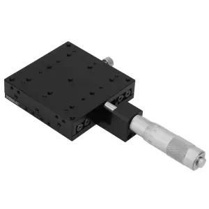 SEMX80-AC 선형 스테이지 80 80mm 수동 슬라이드 테이블 트리밍 X 마이크로미터 차동 헤드 크로스 롤러