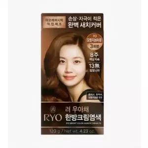 아모레 려 우아채 한방크림 새치커버 염색 오렌지 브라운 7O