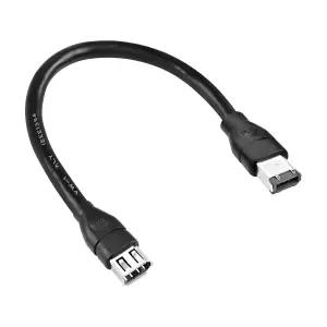 XMSJSIY Firewire 394 6핀 남성에서 여성 어댑터 IEEE 케이블 400Mbps 확장 코드 컴퓨터용 /디지털 카메라