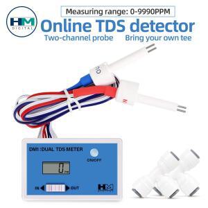 잔류염소측정기 듀얼 프로브 TDS 계량기 식수 모니터 감지기 수경재배 테스터 수질 어항 전도도 수족관 EC