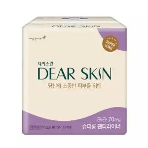 디어스킨 슈퍼롱 팬티라이너 70개입