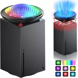 11개의 RGB 조명이 있는 Xbox Series X용 UFO 냉각 팬 온도에 따라 조절 가능한 자동 시스템 속도 효율적인