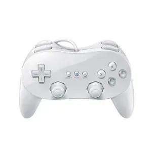Wii 원격 콘솔용 ENT 유선 클래식 컨트롤러 프로 게임패드 비디오 게임 색상 흰색