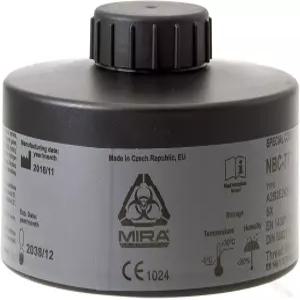 미라 세이프티 C77 SOF 단일 40mm 마스크 필터 특수 결합 CBRN NATO 표준 x 7 캐니스터 유통기한 20년