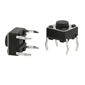 00개 6x6x45mm 패널 PCB 순간 촉각 터치 푸시 버튼 스위치 4핀 DIP
