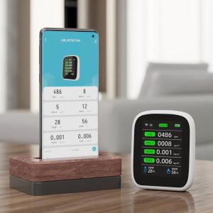가스계량기 측정기 투야 WIFI IN PM1 PM2 온도 감지기 HCHO 이산화탄소 TVOC 공기질 습도계 CO2 테스터 PM10
