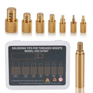 Weller SP40NKUS / Hakko FX888D 900M T18과 호환되는 열 세트 인서트 팁 M2 M2.5 M3 M4 M5 M61 4 M8 3D 프린터 구성 요소 연결