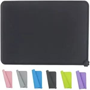 실리콘 반려동물 사료 매트 방수 개 고양이 그릇 흘림 방지를 위한 가장자리 올리기 미끄럼 간편한 청소