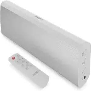 TV용 15인치 화이트 사운드바 블루투스 50와트 가정용 오디오 스피커 소형 PC AUX RCA 광학 USB 게임 음악