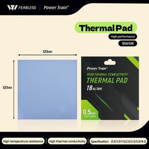 파워 트레인 18W/Mk 120×120MM 고퀄리티 방열 패드 GPU CPU 고열전도성 PC 액세서리 서멀 페이스트