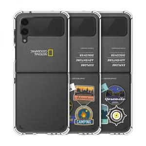 매장정품 내셔널지오그래픽 NATIONAL GEOGRAPHIC MOBILE 갤럭시Z플립4 크리스탈 클리어 와펜 케이스 m20220