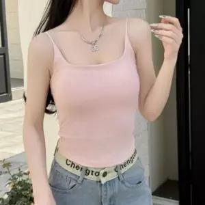 [하프클럽/]여름용 여성 캡 내장 끈 조절 슬리브리스 브라탑