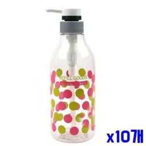 [하프클럽/]bns 화장품 공병 리필 펌프용기 500ml-색상랜덤 x10개