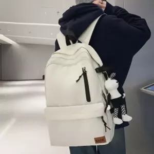 [하프클럽/]데이트립 캐주얼 백팩 화이트 가벼운백팩 경량백팩