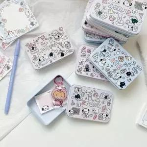 [하프클럽/]잡동사니 문구 소품 쇠통 보관함 틴케이스 철제 미니