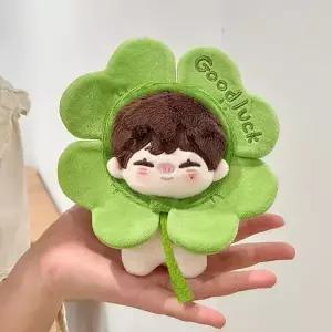 [하프클럽/]네잎클로버 10cm 솜 인형 옷 모자 소품 아이돌