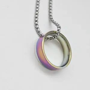 [하프클럽/]패션 레인보우 소품샵 공용 악세사리 목걸이 써지컬