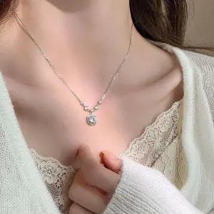 [하프클럽/]심플 큐빅 드롭 네크리스