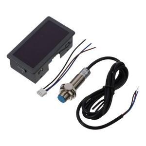 HOBIIN 디지털 LED 타코미터 레드 미니 230V 스위치 110V 근접 AC 선반 측정 계량기 4자리 내구성 센서 속도 NPN 벨트 컨베이어