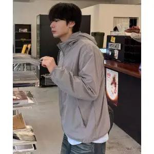 마인드브릿지 후드 경량 세미 오버핏 바람막이 - 3color