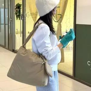 [하프클럽/]데일리 여성 숄더백 패딩 빅사이즈 숄더백 베이직 캐주얼