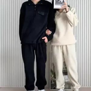 [하프클럽/]겨울용 남성 기모 하프넥 조거 바지 트레이닝복